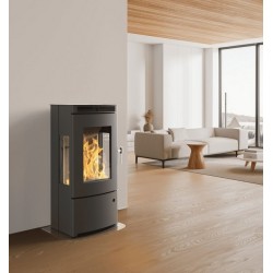 Talma tri-Vision Supra 9,1kW Estufa de leña