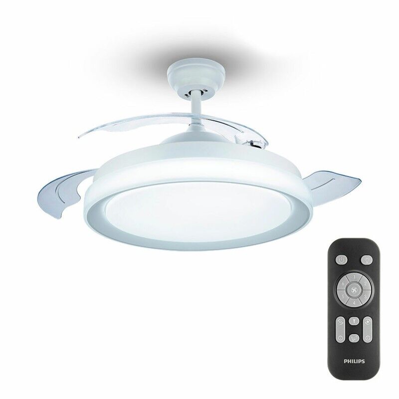 Ventilador de Techo con Luz Philips Atlas Blanco 35 W 28 W 4500 Lm Ventilador de Techo con Luz Philips Atlas Blanco 35 W 28 W 4500 Lm