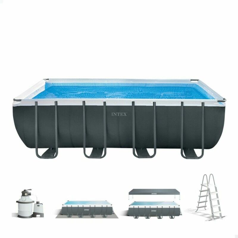 Schwimmbad Abnehmbar Intex Ultra XTR 549 x 274 x 132 cm 17.203 l rechteckig Schwimmbad Abnehmbar Intex Ultra XTR 549 x 274 x 132 cm 17.203 l rechteckig