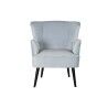 Poltrona DKD Home Decor Nero Metallo Blu cielo (76 x 76 x 82 cm)
