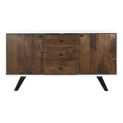 Aparador DKD Home Decor Branco Catanho escuro Madeira de mangueira 150 x 40 x 80 cm