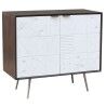 Buffet DKD Home Decor Blanc Marron Métal Bois de manguier 90 x 43 x 80 cm 90 x 43 x 82 cm