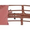 Poltrona de jardim DKD Home Decor 90 x 65 x 151 cm Metal Terracota Rotim sintético