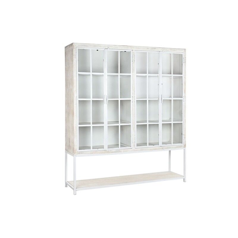 Estantes DKD Home Decor Branco Preto Metal Madeira de mangueira 170 x 45 x 200 cm Estantes DKD Home Decor Branco Preto Metal Madeira de mangueira 170 x 45 x 200 cm