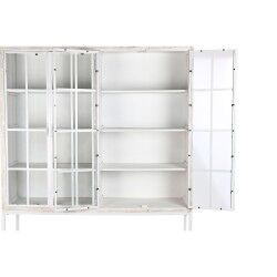 Estantes DKD Home Decor Branco Preto Metal Madeira de mangueira 170 x 45 x 200 cm