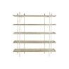 Regal DKD Home Decor Weiß natürlich Metall Tanne Tannenholz 40 % Metall 190 x 40 x 200 cm
