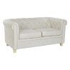 Sofá DKD Home Decor 151 x 82 x 70 cm Natural Madeira Castanho Creme Vintage