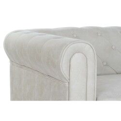 Sofá DKD Home Decor 151 x 82 x 70 cm Natural Madeira Castanho Creme Vintage