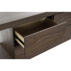 Aparador DKD Home Decor Castanho Transparente Cristal Nogueira Madeira MDF 160 x 45 x 80 cm