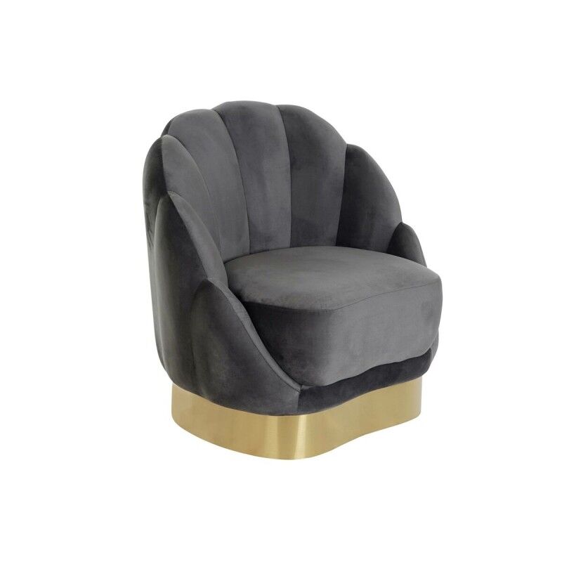 Armchair DKD Home Decor 86 x 80 x 85 cm Grey Metal White Dark grey Armchair DKD Home Decor 86 x 80 x 85 cm Grey Metal White Dark grey