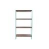 Estantería DKD Home Decor Marrón oscuro Cristal Nogal Madera MDF 80 x 40 x 150 cm (1)