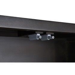 Armário DKD Home Decor 100 x 40 x 175 cm Preto Metal Acácia