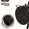 Barbecue a Carboni con Ruote Aktive Acciaio Plastica Metallo smaltato 106 x 106 x 61 cm Nero