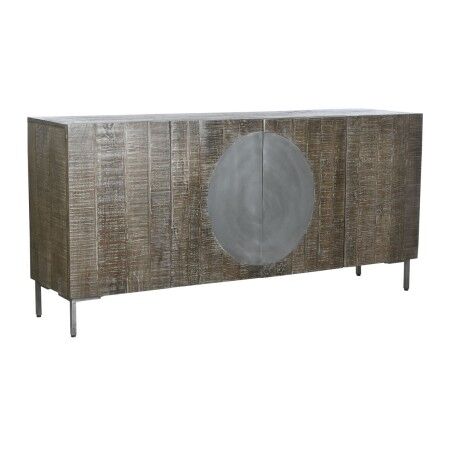 Aparador DKD Home Decor Catanho escuro Cinzento escuro Metal Madeira de mangueira 180 x 40 x 80 cm