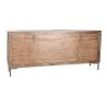 Aparador DKD Home Decor Catanho escuro Cinzento escuro Metal Madeira de mangueira 180 x 40 x 80 cm
