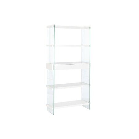 Estantes DKD Home Decor Branco Transparente Cristal Madeira MDF 90 x 35 x 180 cm (1)