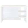 Escritorio DKD Home Decor Blanco Transparente Cristal Madera MDF 120 x 50 x 76 cm