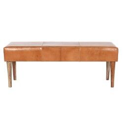 Panca DKD Home Decor Cammello Legno 122 x 41 x 46 cm