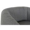 Poltrona DKD Home Decor Nero Grigio Schiuma Legno Metallo 81 x 75 x 73 cm