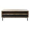 Mesa de Centro DKD Home Decor Negro Marrón claro Metal Madera de mango 120 x 60 x 45 cm