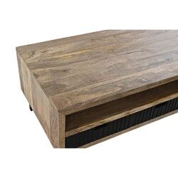 Mesa de Centro DKD Home Decor Negro Marrón claro Metal Madera de mango 120 x 60 x 45 cm