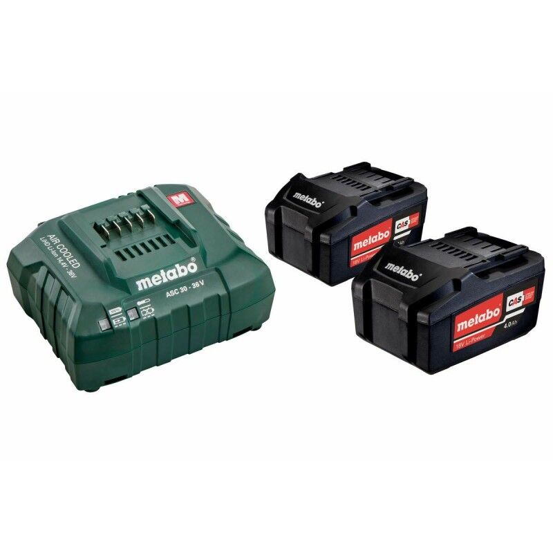 Conjunto de carregador e bateria recarregável Metabo 685051000 5,2 Ah Conjunto de carregador e bateria recarregável Metabo 685051000 5,2 Ah