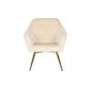 Sitz DKD Home Decor Creme Gold Metall 74 x 74 x 90 cm