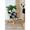 Chaise de jardin DKD Home Decor MB-177833 Blanc Naturel PVC Teck 65 x 80 x 68 cm