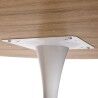 Mesa de Jantar Versa Lia Metal Madeira MDF 120 x 73 x 120 cm