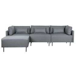 Sofá Chaise Longue DKD Home Decor Cinzento Metal Moderno 276 x 152,5 x 84 cm