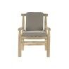 Sillón de jardín DKD Home Decor Natural Gris claro Teca 65 x 80 x 92 cm