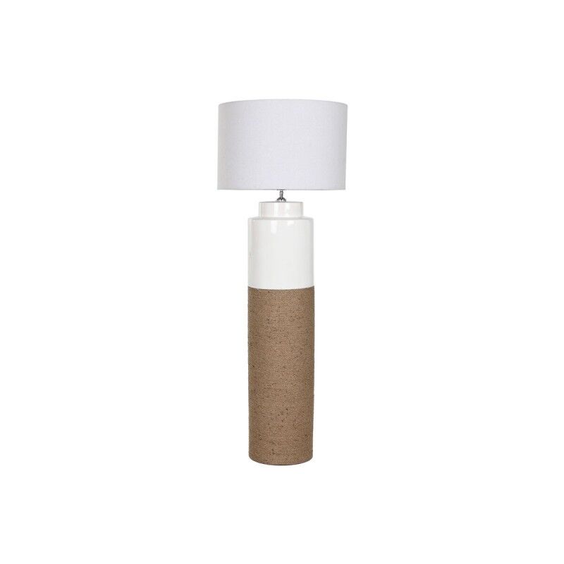 Lámpara de Pie Home ESPRIT Blanco Marrón 220 V 50 X 50 X 139,5 cm