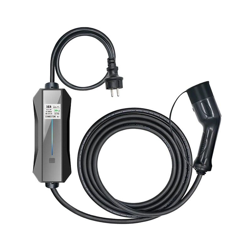 Cargador de coche eléctrico KSIX Schuko-T2 Cargador de coche eléctrico KSIX Schuko-T2
