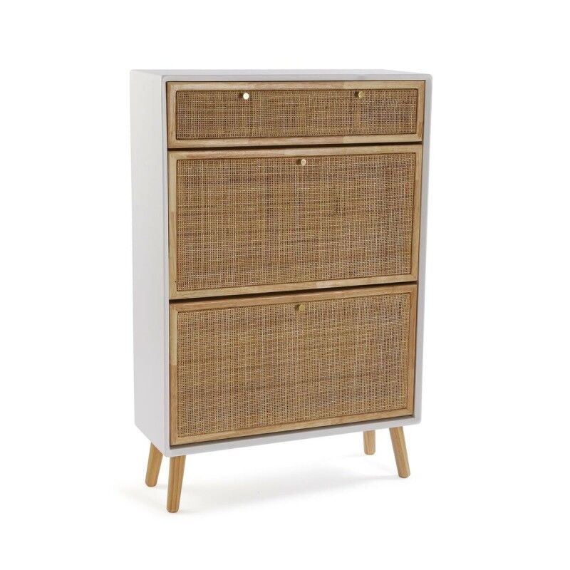 Zapatero Versa Vega Ratán Madera de Paulonia 25,5 x 106 x 70 cm Zapatero Versa Vega Ratán Madera de Paulonia 25,5 x 106 x 70 cm