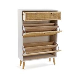 Zapatero Versa Vega Ratán Madera de Paulonia 25,5 x 106 x 70 cm