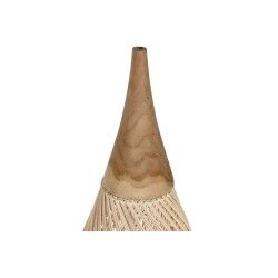 Pantalla de Lámpara Home ESPRIT Natural Bambú madera de teca 35 x 35 x 85 cm (2 Unidades)