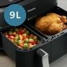 Friggitrice ad Aria Philips NA351/00 Nero Argentato 2750 W 9 L