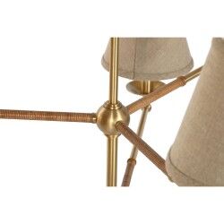 Candeeiro de teto Home ESPRIT Bege Dourado Latão 25 W 113 x 113 x 132 cm