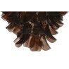 Candeeiro de teto Home ESPRIT Castanho Prateado Cristal Aço 25 W 80 x 80 x 80 cm