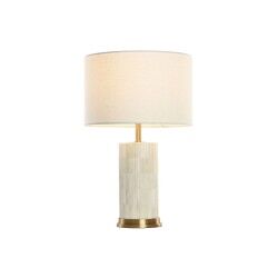 Desk lamp Home ESPRIT White Beige Golden 50 W 220 V