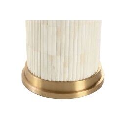 Desk lamp Home ESPRIT White Beige Golden 50 W 220 V