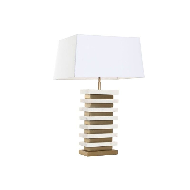 Desk lamp Home ESPRIT White Golden 50 W 220 V