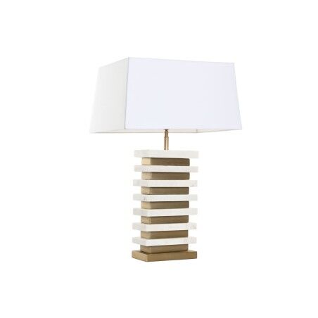 Desk lamp Home ESPRIT White Golden 50 W 220 V