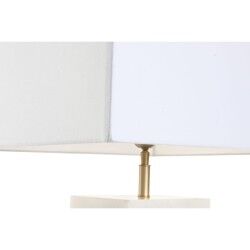 Desk lamp Home ESPRIT White Golden 50 W 220 V