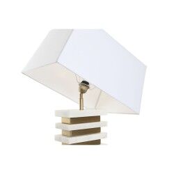 Desk lamp Home ESPRIT White Golden 50 W 220 V