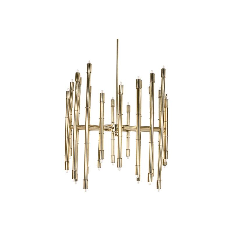 Candeeiro de teto Home ESPRIT Dourado Metal Aço 74 x 74 x 138 cm
