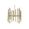 Candeeiro de teto Home ESPRIT Dourado Metal Aço 74 x 74 x 138 cm