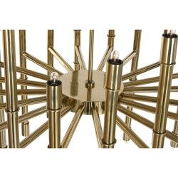 Candeeiro de teto Home ESPRIT Dourado Metal Aço 74 x 74 x 138 cm