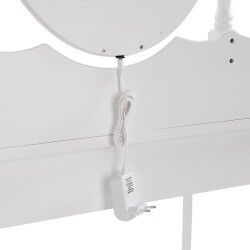 Toucador Versa Branco Madeira Cristal Madeira MDF 40 X 144 X 90 CM