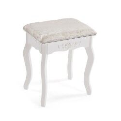 Toeletta Versa Bianco Legno Cristallo Legno MDF 40 X 144 X 90 CM